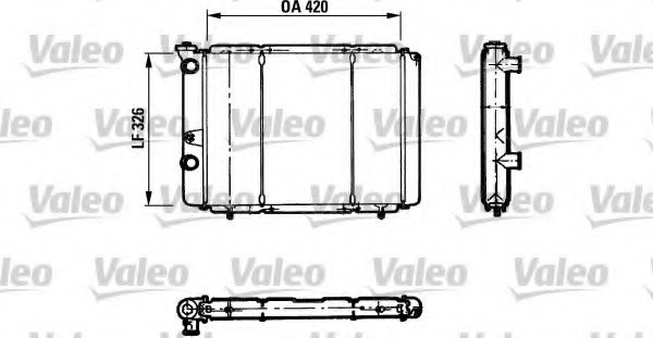 VALEO 730011 Radiator, engine cooling